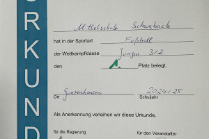 Urkunde Finale